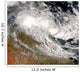 Tropical Cyclone Olga over Wall Decal