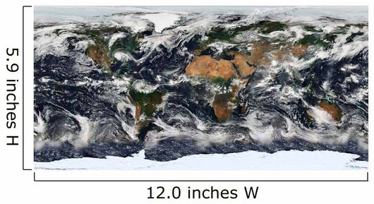 Detailed Satellite Earth Wall Decal