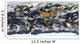 Detailed Satellite Earth Wall Decal
