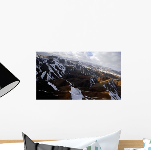 Aerial over Mountains Afghanistan Wall Decal