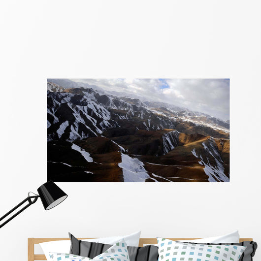 Aerial over Mountains Afghanistan Wall Decal