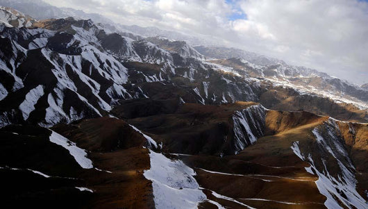 Aerial over Mountains Afghanistan Wall Decal