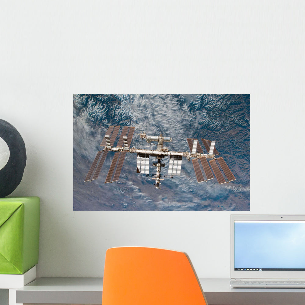 International Space Station Backdropped Wall Decal Design 7 ...