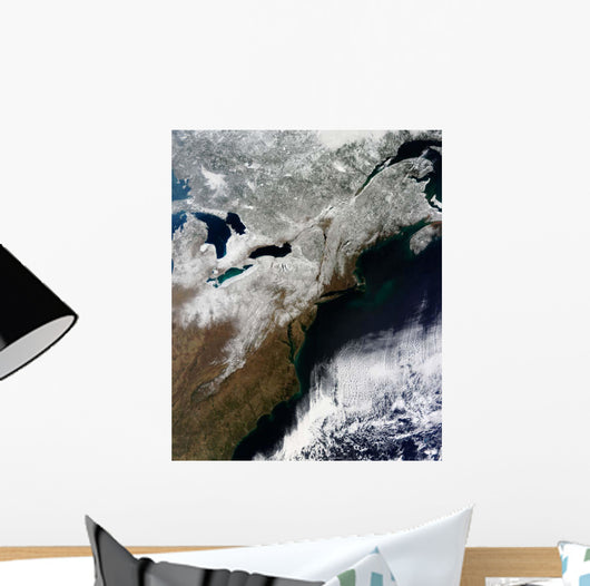 Snow Cover Stretching from Wall Decal Design 2