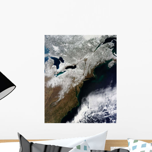 Snow Cover Stretching from Wall Decal Design 2