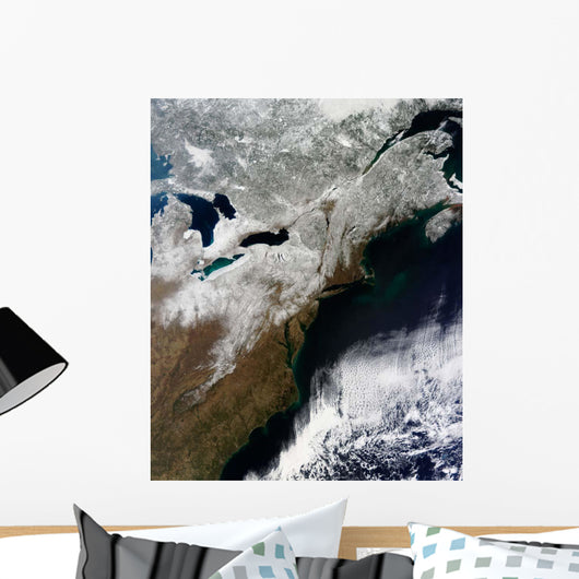 Snow Cover Stretching from Wall Decal Design 2