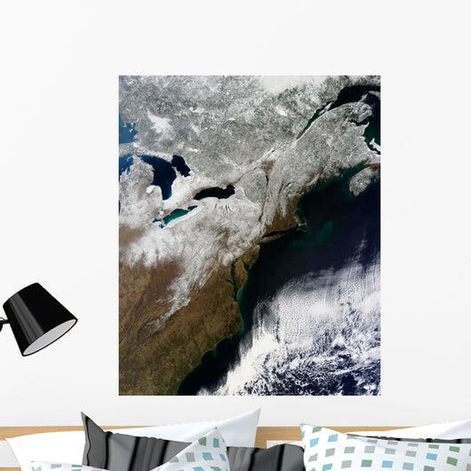 Snow Cover Stretching from Wall Decal Design 2