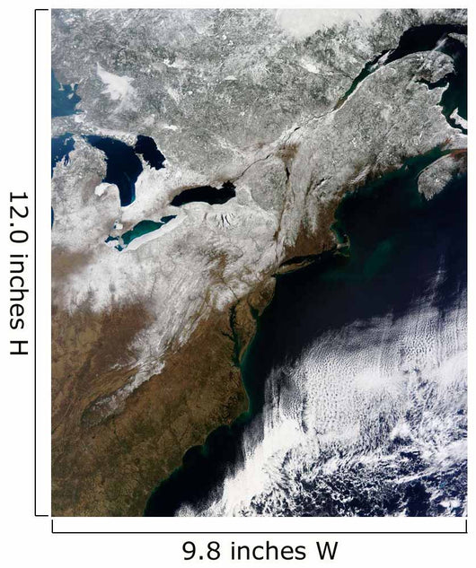 Snow Cover Stretching from Wall Decal Design 2