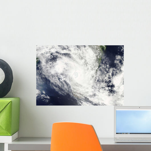 Tropical Cyclone Fami Hovers Wall Decal