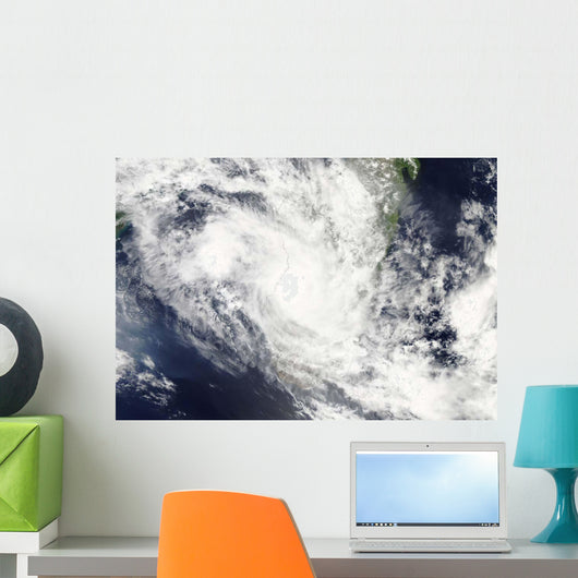 Tropical Cyclone Fami Hovers Wall Decal