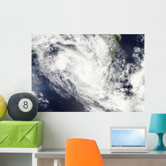 Tropical Cyclone Fami Hovers Wall Decal