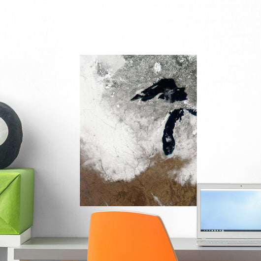 True-color Image Snow Stretching Wall Decal