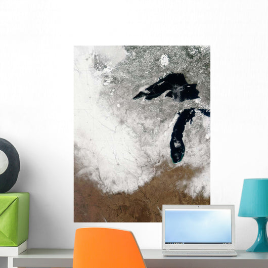 True-color Image Snow Stretching Wall Decal