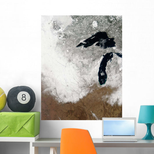 True-color Image Snow Stretching Wall Decal