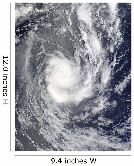 Tropical Cyclone Pat over Wall Decal