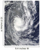 Tropical Cyclone Pat over Wall Decal