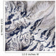 Satellite Himalayan Glacier Surrounded Wall Decal