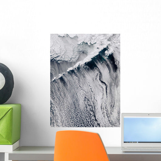 Cloud Patterns Visible over Wall Decal