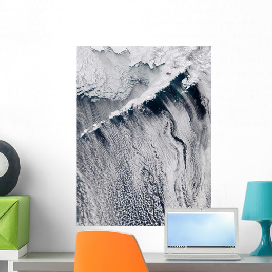 Cloud Patterns Visible over Wall Decal