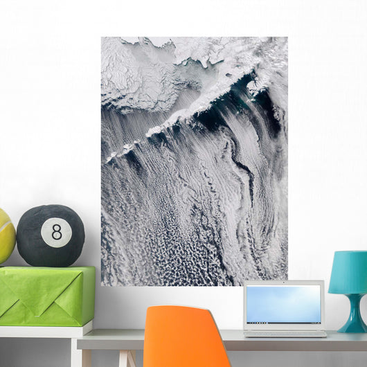 Cloud Patterns Visible over Wall Decal