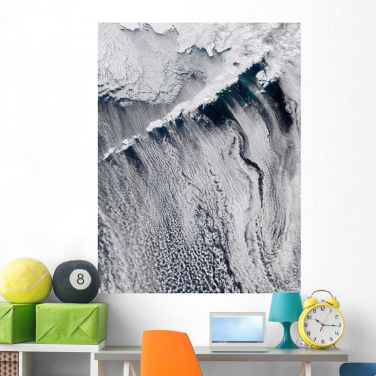 Cloud Patterns Visible over Wall Decal