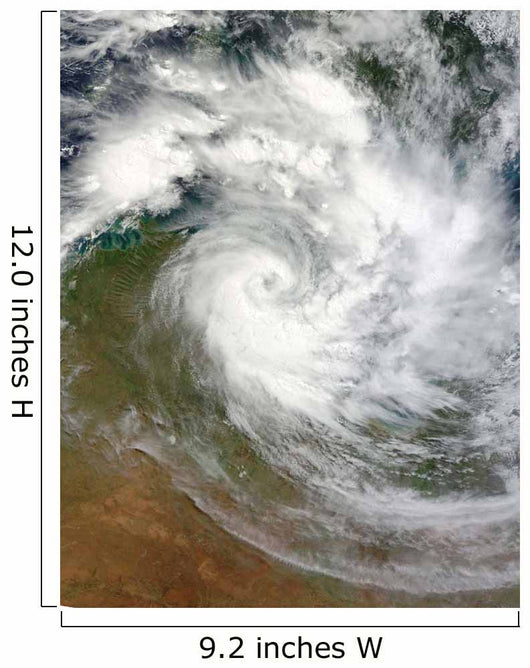 Tropical Cyclone Paul over Wall Decal Design 2