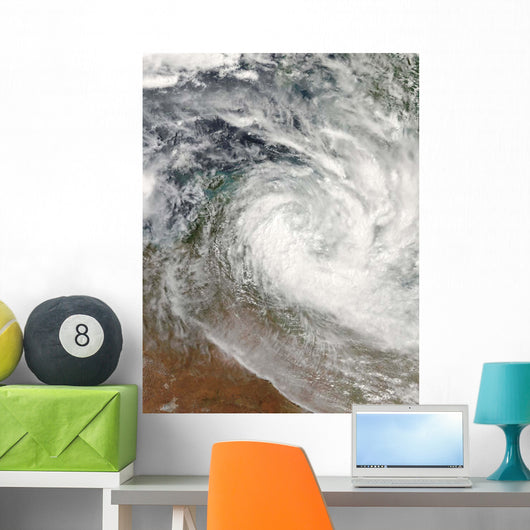 Tropical Cyclone Paul over Wall Decal Design 1
