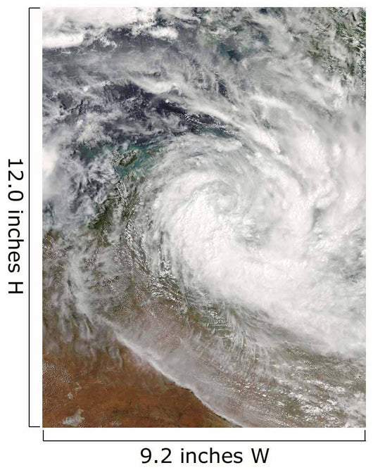 Tropical Cyclone Paul over Wall Decal Design 1