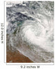 Tropical Cyclone Paul over Wall Decal Design 1