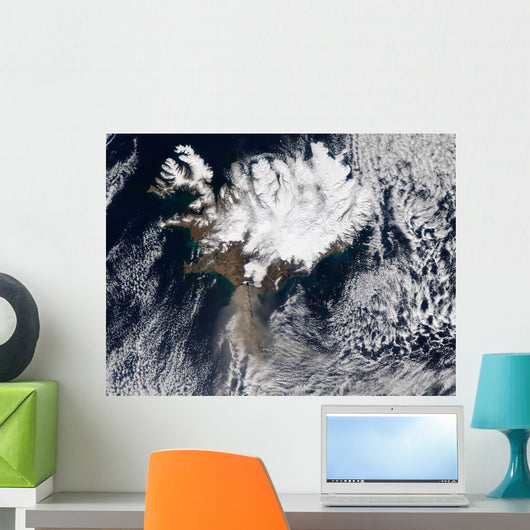 Ash Plume from Eyjafjallajokull Wall Decal Design 3