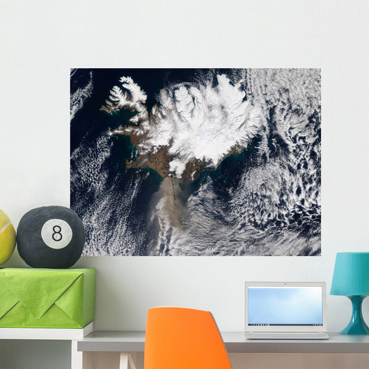 Ash Plume from Eyjafjallajokull Wall Decal Design 3
