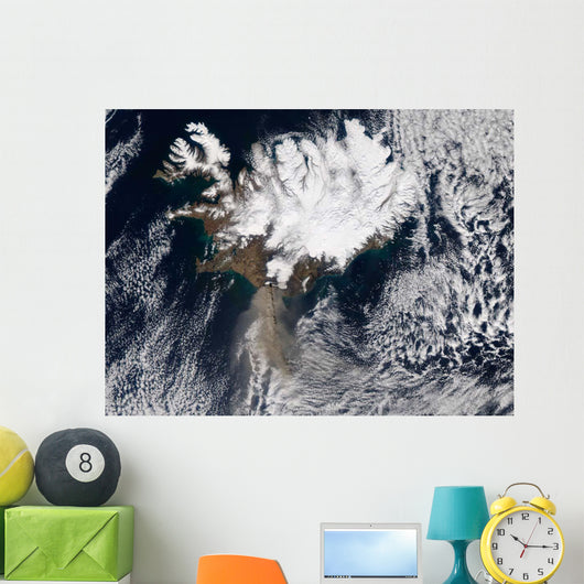 Ash Plume from Eyjafjallajokull Wall Decal Design 3