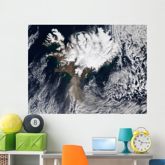 Ash Plume from Eyjafjallajokull Wall Decal Design 3
