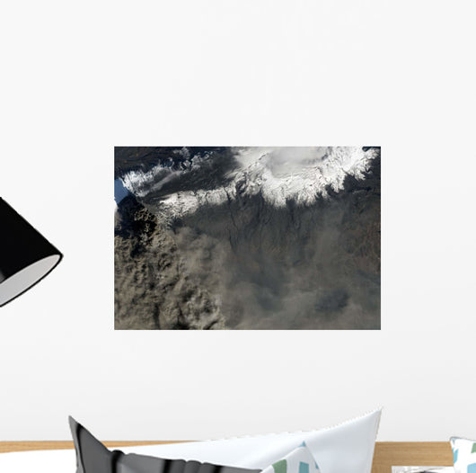 Satellite Ash Plume Rises Wall Decal