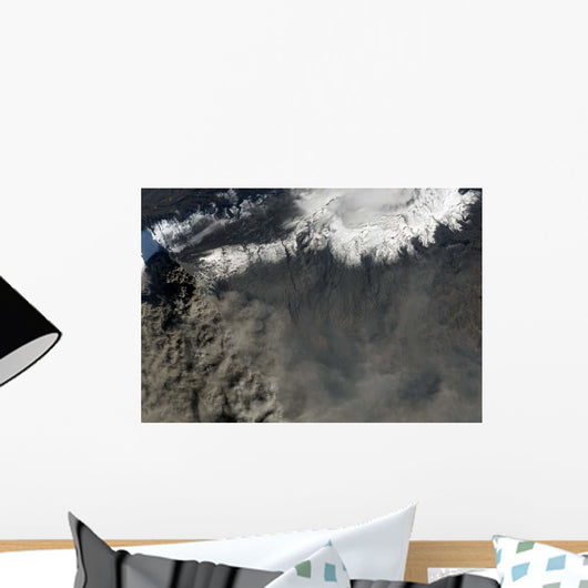Satellite Ash Plume Rises Wall Decal