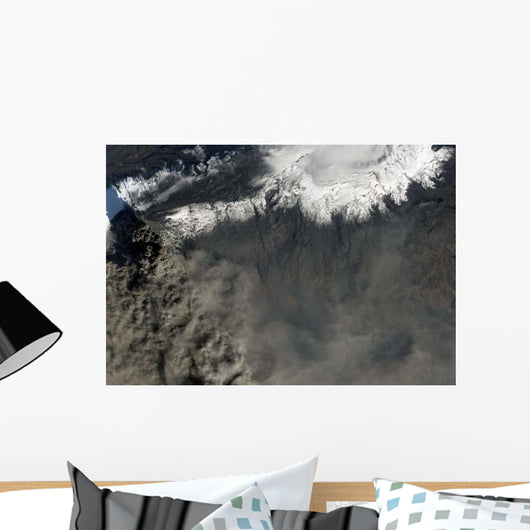 Satellite Ash Plume Rises Wall Decal