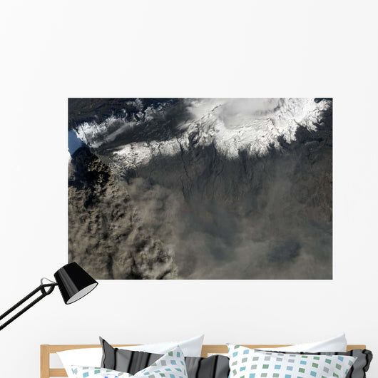 Satellite Ash Plume Rises Wall Decal