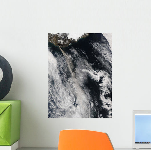 Satellite Ash Plume from Wall Decal Design 2