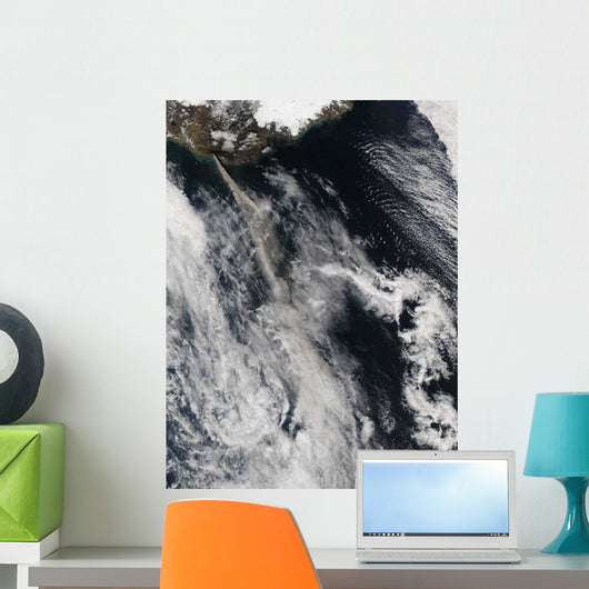 Satellite Ash Plume from Wall Decal Design 2