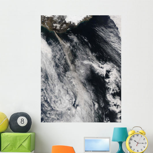 Satellite Ash Plume from Wall Decal Design 2
