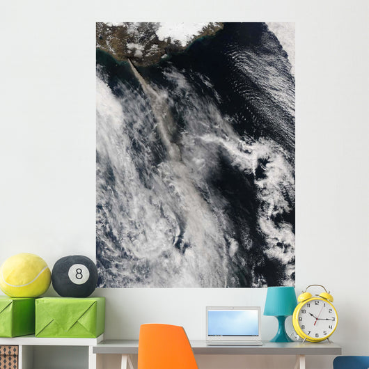 Satellite Ash Plume from Wall Decal Design 2