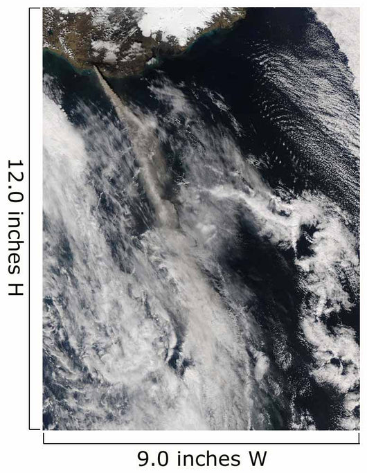 Satellite Ash Plume from Wall Decal Design 2