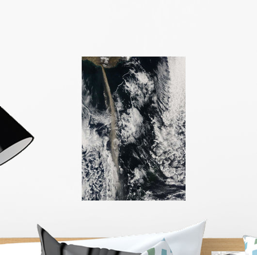 Satellite Ash Plume from Wall Decal Design 1