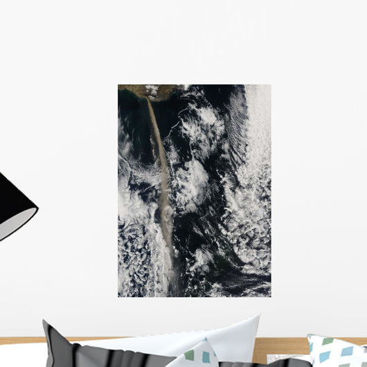 Satellite Ash Plume from Wall Decal Design 1