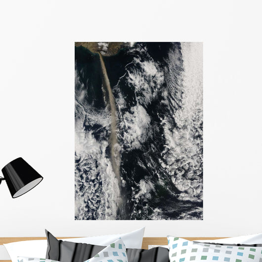 Satellite Ash Plume from Wall Decal Design 1