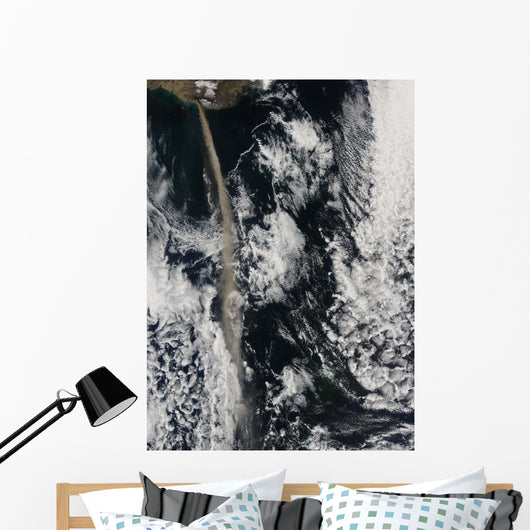 Satellite Ash Plume from Wall Decal Design 1