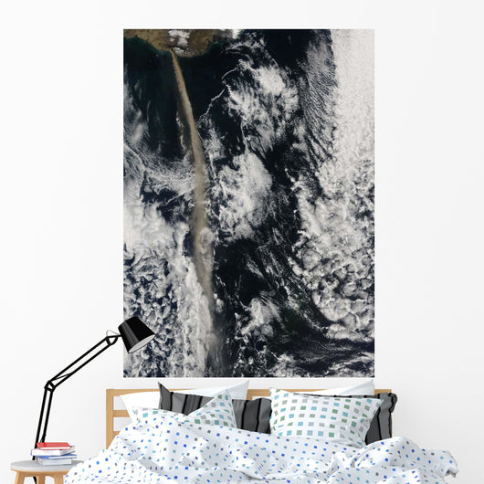 Satellite Ash Plume from Wall Decal Design 1