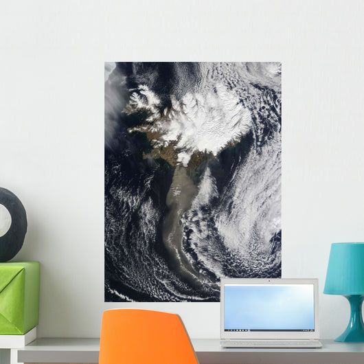 Cloud Ash from Iceland's Wall Decal