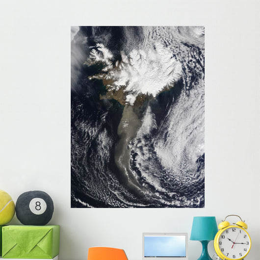 Cloud Ash from Iceland's Wall Decal