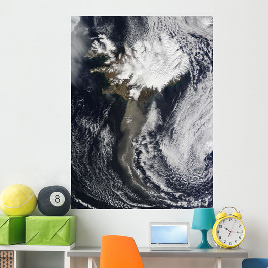 Cloud Ash from Iceland's Wall Decal